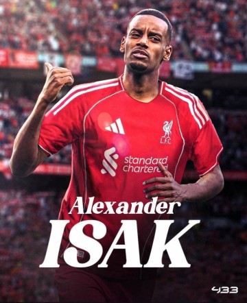 创纪录报价!记者:利物浦准备1.3亿报价伊萨克,今天与纽卡会谈
