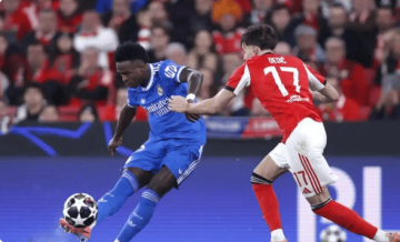 维尼修斯世界波绝杀!皇马残阵复仇本菲卡,穆帅染红埋雷