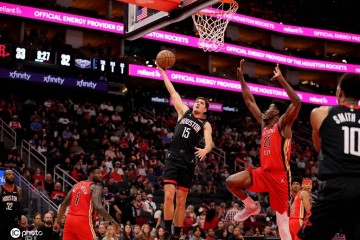 杜兰特32分&中投绝杀默里35分 阿门23+12火箭险胜鹈鹕