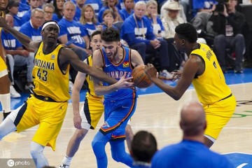 总决赛G2半场:雷霆三少合砍35分 步行者攻防遭压制