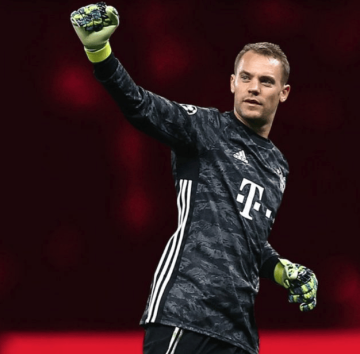 诺伊尔迎欧冠百胜,胜场数跻身历史第四