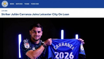 官方:阿根廷前锋卡兰萨从费耶诺德租借到莱斯特城,为期一个赛季