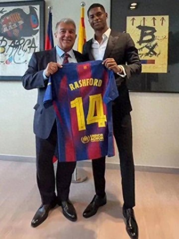 巴萨官宣拉什福德穿14号了,能否复制亨利传奇?踢不好就直接退货