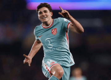 马竞2-1国米:阿尔瓦雷斯进球VAR判定手球非故意