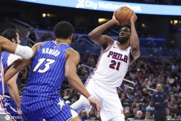 恩比德22+9贝恩空砍23分 马克西29分76人力克魔术