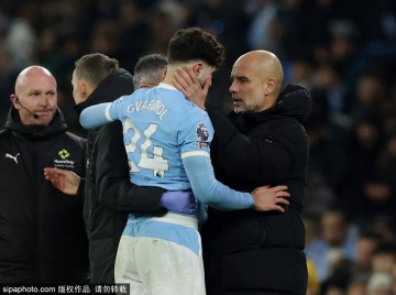 防线告急!曼城官方:格瓦迪奥尔右腿胫骨骨折 将接受手术