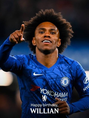 切尔西祝威廉37岁生日快乐,球员效力期间出战339场63球58助