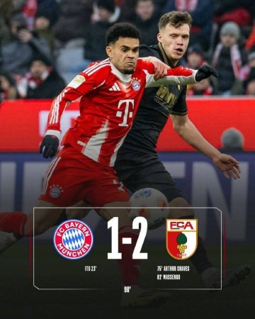 联赛首败!德甲-伊藤洋辉破门 拜仁5分钟丢2球1-2奥格斯堡