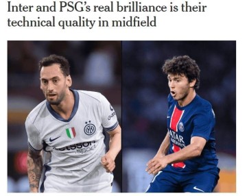 TA：中场三人组PK，国米和巴黎的真正闪光点在于其中场的技术质量