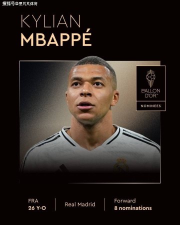 第8次金球奖陪跑之旅:26岁的姆巴佩,何时才能踏上个人成就之巅