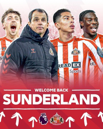 黑猫久违了！桑德兰时隔8年重回英超，落后谢菲联14分逆袭升超