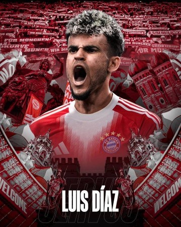 TA：拜仁对迪亚斯这笔转会非常满意，这是他们能签下的最佳攻击手