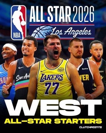 全明星首发:东契奇票王 詹姆斯连续21年纪录终结