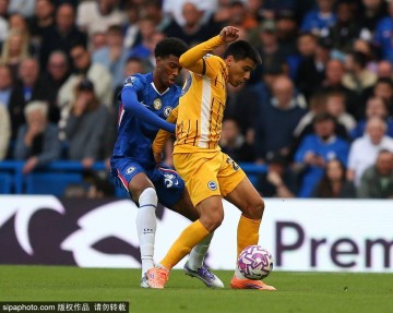 英超-查洛巴染红维尔贝克双响 十人切尔西1-3布莱顿遭2连败