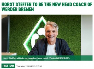 首次执教德甲球队,官方:56岁德国教练斯特芬出任不莱梅新帅