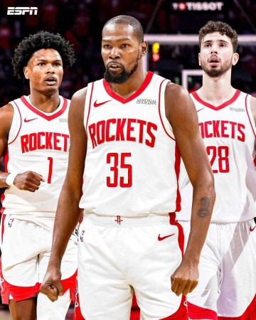 曝杜兰特愿低于顶薪续约火箭 想在这里结束生涯